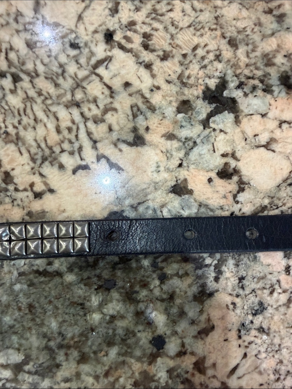 Black Studded Wrap Leather Belt used as a bridle or otherwise!! - Picture 7 of 8